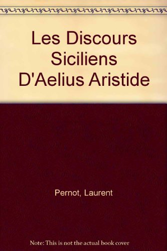 9780405140471: Les Discours Siciliens D'Aelius Aristide