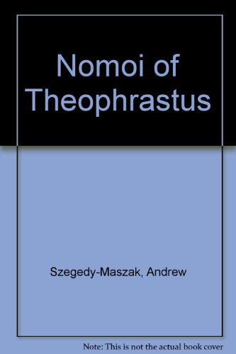 9780405140532: Nomoi of Theophrastus