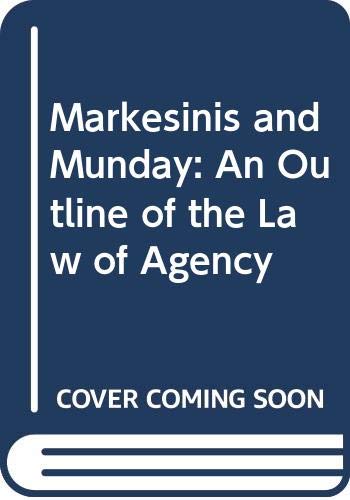 9780406001450: Markesinis and Munday: an Outline of the Law of Agency