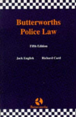 Imagen de archivo de Butterworths Police Law a la venta por Goldstone Books