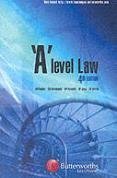 Imagen de archivo de A-Level Law a la venta por AwesomeBooks