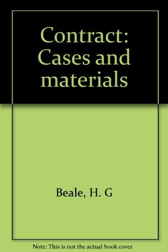 9780406005267: Contract: Cases and materials