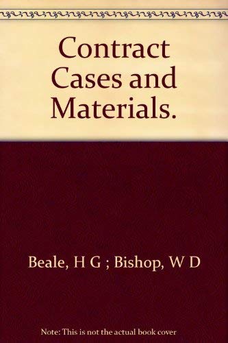 9780406005281: Contract - Cases and Materials