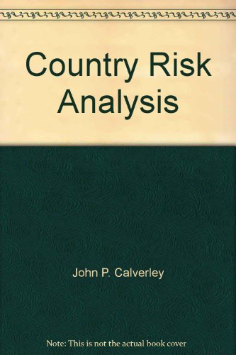 Imagen de archivo de Country Risk Analysis a la venta por dsmbooks