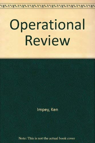 Stock image for Operational Review for sale by Phatpocket Limited