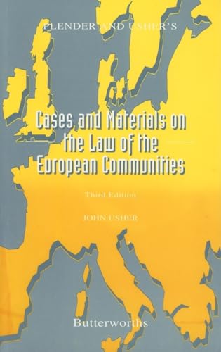 Stock image for Plender and Usher's Cases and Materials on the Law of the European Communities for sale by medimops