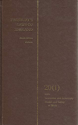 9780406022233: Halsbury’s Laws of England 4th Edition Volume 20 Reissue