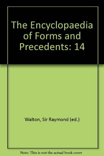 Imagen de archivo de The Encyclopaedia Of Forms And Precedents: 20: Insurance a la venta por PsychoBabel & Skoob Books