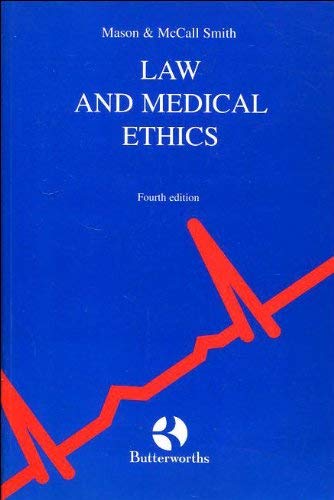 Beispielbild fr Law and Medical Ethics zum Verkauf von AwesomeBooks