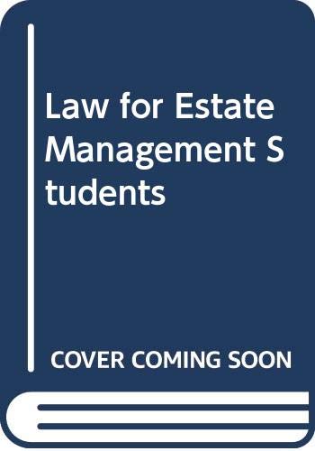 Imagen de archivo de Law for Estate Management Students a la venta por Re-Read Ltd