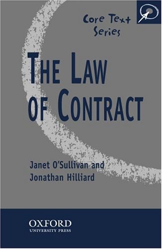 Beispielbild fr The Law of Contract (Core Texts Series) zum Verkauf von Cambridge Rare Books