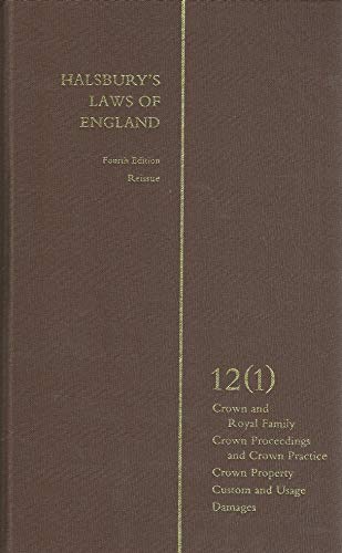 9780406034786: Halsburys Laws of England Vol 12(1)