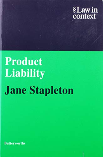 9780406035035: Product Liability (Law in Context)