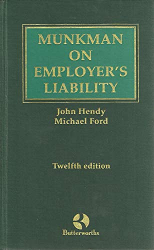 Stock image for Munkman on Employer's Liability for sale by Better World Books Ltd