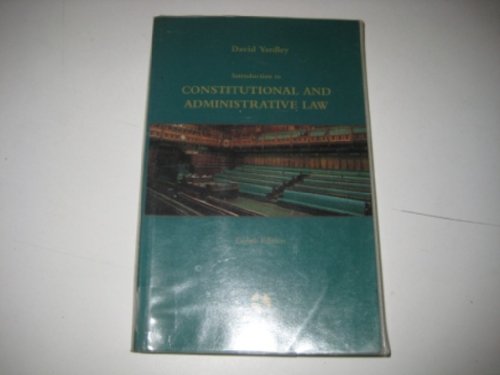 Beispielbild fr Introduction to Constitutional and Administrative Law: zum Verkauf von WorldofBooks