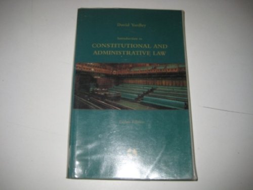 9780406041722: Introduction to Constitutional and Administrative Law: