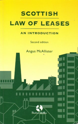 Beispielbild fr Scottish Law of Leases: An Introduction zum Verkauf von WorldofBooks