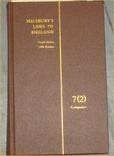 9780406045768: Halsbury's Laws of England. Volume 7 (2) Companies. Fourth Edition Reissue