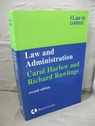 Beispielbild fr Law and Administration (Law in Context) zum Verkauf von AwesomeBooks