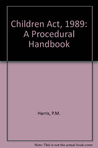 Beispielbild fr Children Act, 1989: A Procedural Handbook zum Verkauf von WorldofBooks