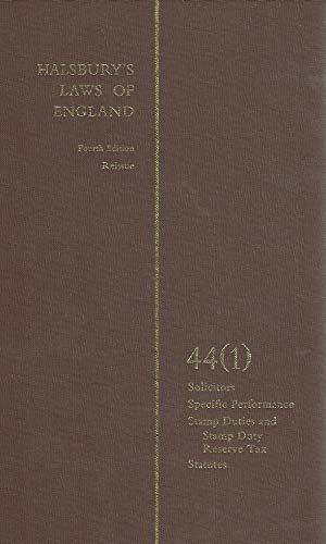 Stock image for Halsbury's Laws of England Vol 44(1) for sale by WorldofBooks