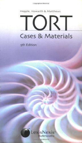 Beispielbild fr Hepple, Howarth and Matthews' Tort: Cases & Materials: Cases and Materials zum Verkauf von WorldofBooks