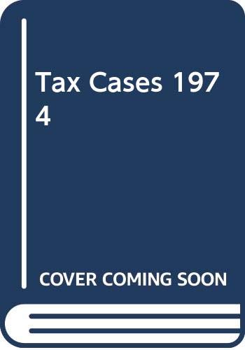 9780406069733: Tax Cases 1974