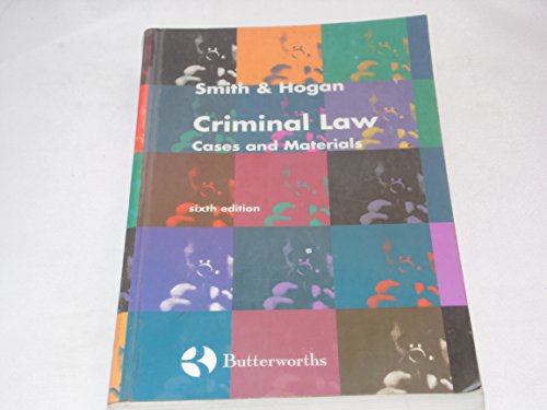 9780406081889: Cases and Materials (Criminal Law)