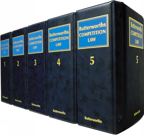 Imagen de archivo de Butterworths Competition Law a la venta por Pigeonhouse Books, Dublin