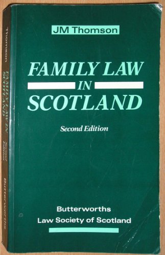 9780406105769: Family Law in Scotland