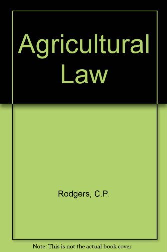 Stock image for Agricultural Law for sale by Reuseabook