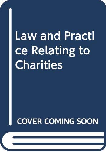 9780406117649: Law and Practice Relating to Charities