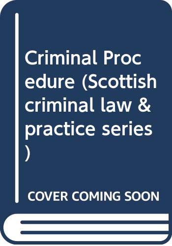 Beispielbild fr Criminal Procedure (Scottish criminal law & practice series) zum Verkauf von WorldofBooks