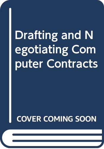 9780406156051: Drafting and Negotiating Computer Contracts