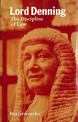 Beispielbild fr The Discipline of Law zum Verkauf von Better World Books