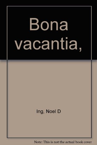 9780406249005: Bona Vacantia