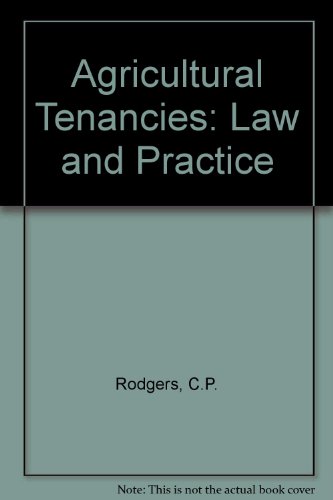 Stock image for Agricultural Tenancies - Law & Practice for sale by Phatpocket Limited