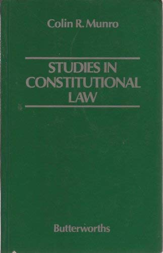 Beispielbild fr Studies in Constitutional Law zum Verkauf von WorldofBooks