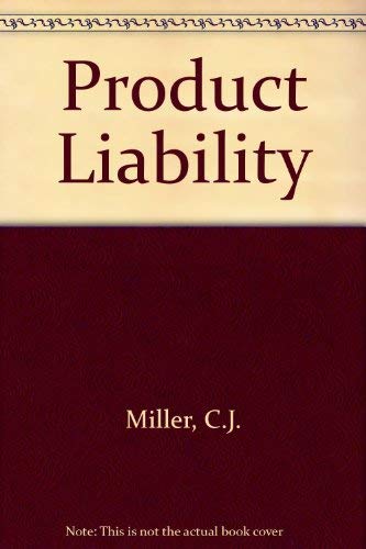 Beispielbild fr Product Liability zum Verkauf von Cambridge Rare Books