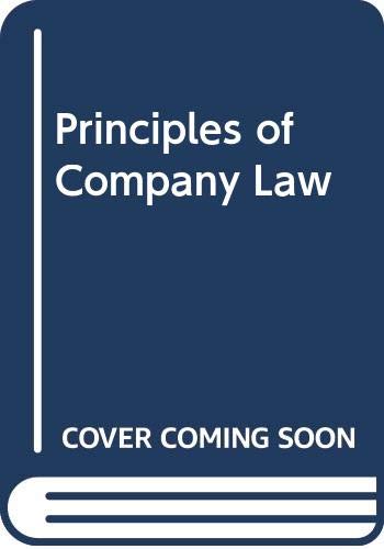 9780406336774: Principles of Company Law