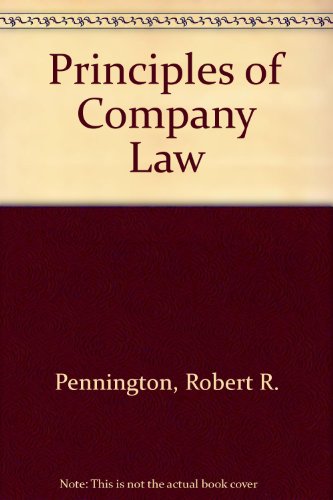 9780406336798: Principles of Company Law