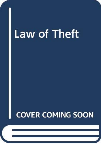 Beispielbild fr THE LAW OF THEFT. zum Verkauf von Cambridge Rare Books