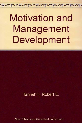 Beispielbild fr Motivation and management development. Ex-Library. zum Verkauf von Yushodo Co., Ltd.