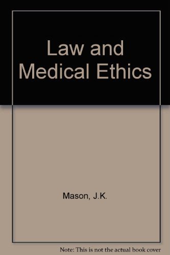 Beispielbild fr Law and Medical Ethics zum Verkauf von Ammareal