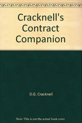 Beispielbild fr Cracknell's Contract Companion zum Verkauf von AwesomeBooks