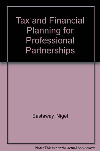 9780406501806: Tax and Financial Planning for Professional Partnerships