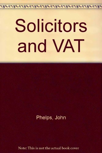 Beispielbild fr Solicitors and VAT zum Verkauf von Reuseabook