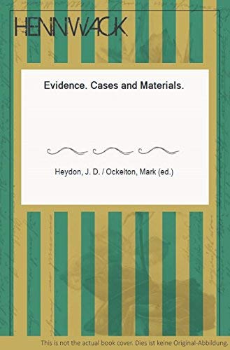 Stock image for Heydon: Evidence - Cases & Materials for sale by S.Carter