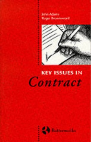 Stock image for Key Issues in Contract for sale by Better World Books Ltd
