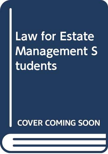 Beispielbild fr Law for Estate Management Students zum Verkauf von Reuseabook